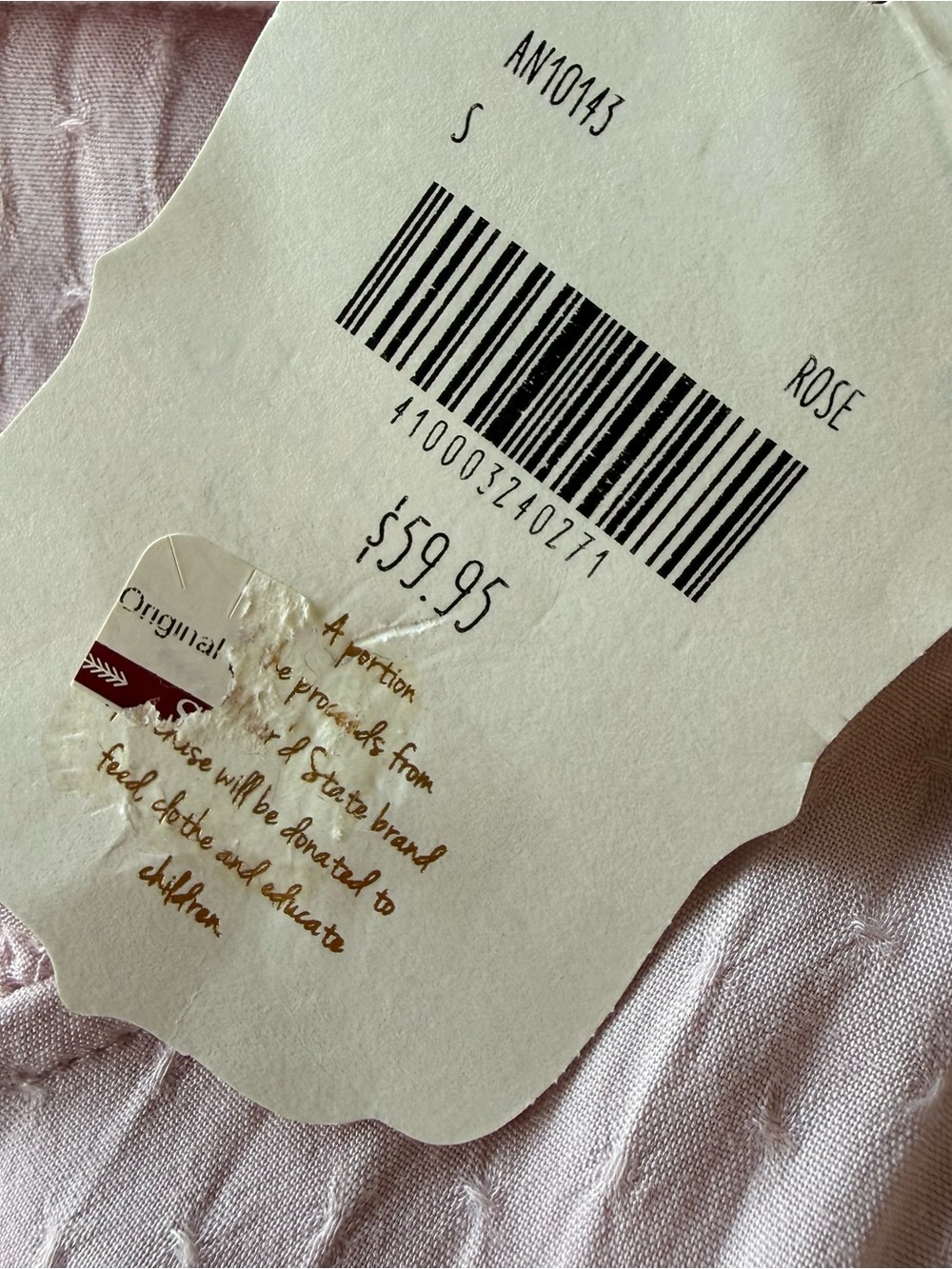 Altar’d state blouse Small light Pink Empire waist   Long Balloon Sleeves NWT - Picture 8 of 10